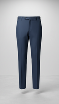 Tailored steely blue tapered trousers