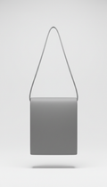 Minimalist concrete gray crossbody bag